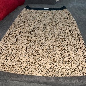 Cheetah print skirt